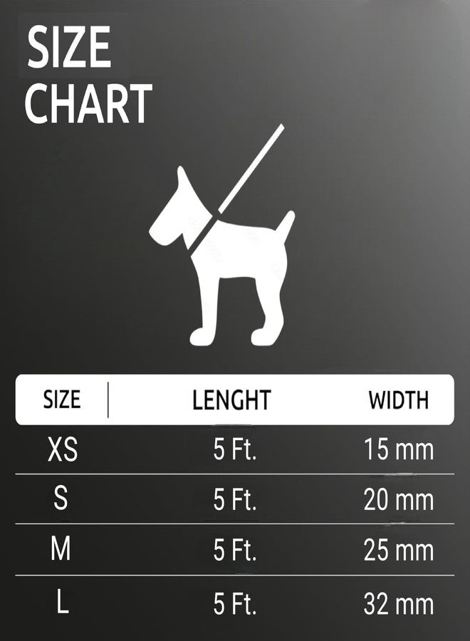 Plushmate x Indian Hound Durable Nylon Printed Dog Leash with Strong Hook & Super Soft Neoprene Padded Handle for Walking, Running, Training of Small Medium Large Dogs (5ft Long, L, Rainbow) - Image 5