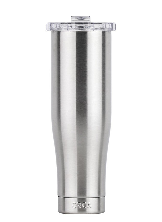 أوركا كوب أوركا تشيسر 16 أونصة | كوب معزول من الفولاذ المقاوم للصدأ مع غطاء مانع للانسكاب على شكل ذيل حوت، آمن للغسل في غسالة الأطباق للمشروبات الساخنة والباردة - ستانلس ستيل - Image 1