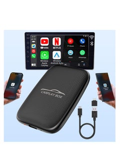 KASTWAVE 2-in-1 Wireless CarPlay and Android Auto Adapter for Factory Wired CarPlay Cars - CarPlay Dongle with Built-in Netflix and YouTube - Convert Wired to Wireless CarPlay Adapter  - Image 1