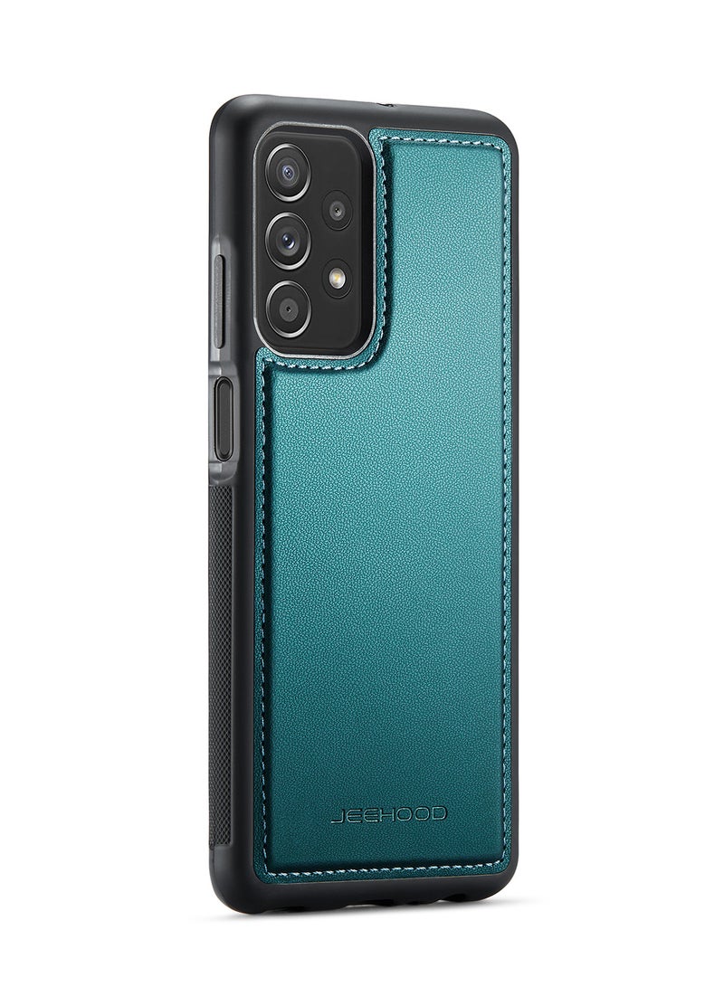 JEEHOOD CaseMe Phone Case Compatible with Samsung Galaxy A23 Luxury PU Leather Back Cover Cover Compatible with Samsung Galaxy A23 - Green - Image 2