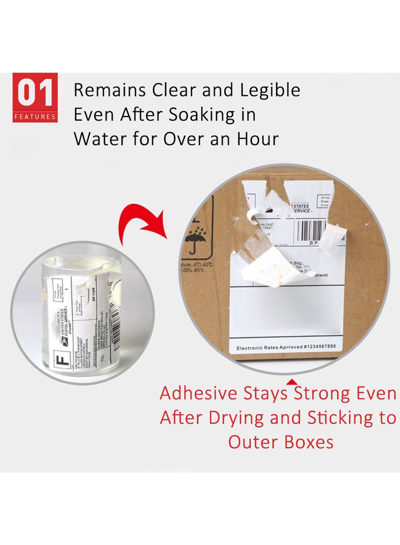 Thermal Label, Self-Adhesive Multipurpose Stickers Roll Easy to Tear for Barcode, Mailing 70mm*50mm 500Pcs/Roll - Image 4