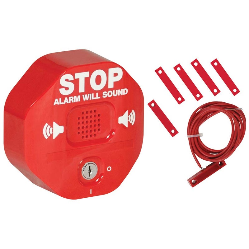 STI Safety Technology International, Inc. STI-6402 105 dB Exit Stopper® Multifunction Door Alarm for Double Doors with on/off Switch and 9 Volt Battery - Image 4