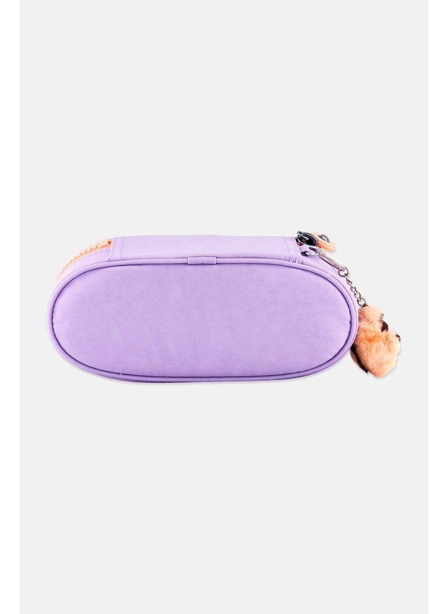 kipling Kids Girl Brand Logo Pencil Pouch, Lilac  - Image 3