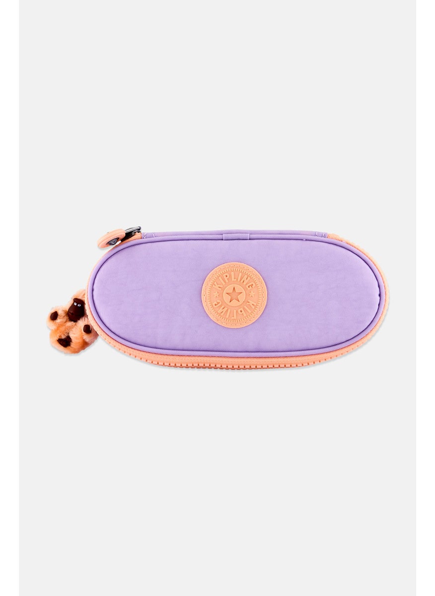 kipling Kids Girl Brand Logo Pencil Pouch, Lilac  - Image 1