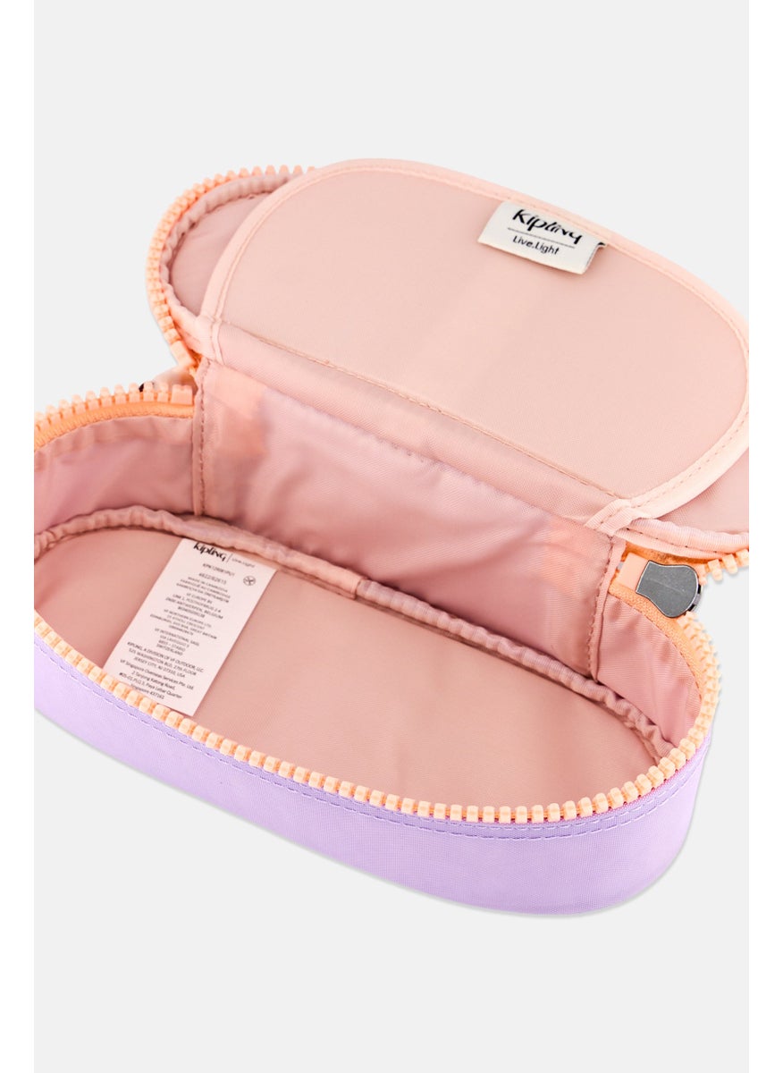kipling Kids Girl Brand Logo Pencil Pouch, Lilac  - Image 2