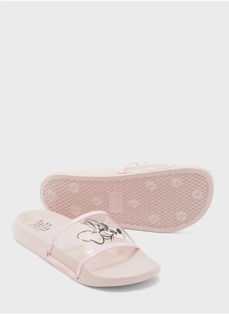 Disney Kids Minnie Mouse Print Slides