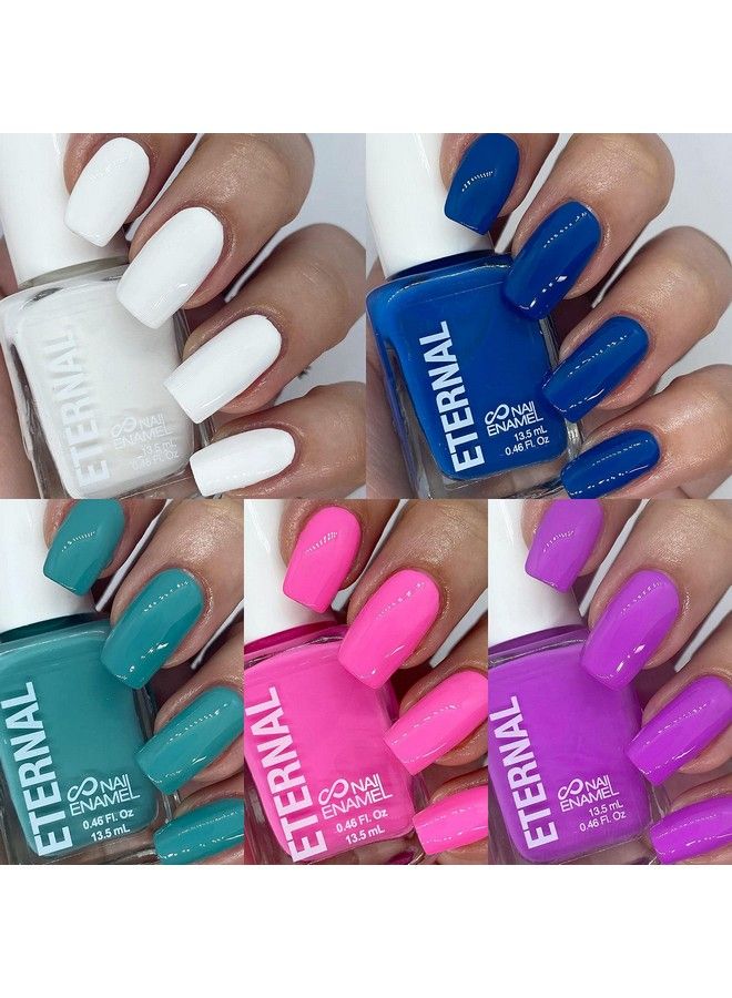 ETERNAL Nail Polish Set 5 Piece Kit: Long Lasting Quick Dry And Cruelty Free. Made In Usa 0.46 Fluid Ounces Each (Tie Dye) - Image 5