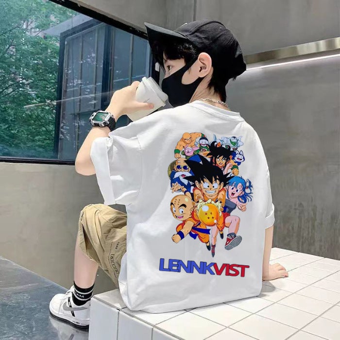 Boys' T-Shirt Short-Sleeved Pure Cotton 2026 Style Trendy And Handsome Children'S Streetwear Summer Clothing - Image 1