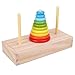 GEMEM Tower of HanoiWooden Towers of 10 Rings Puzzle with Storage Box Logic Puzzle Brain Teaser IntellectualSTEM Logical Game Travel Toy Family Game Column Blocks Kids 5 Years Gift - Image 2