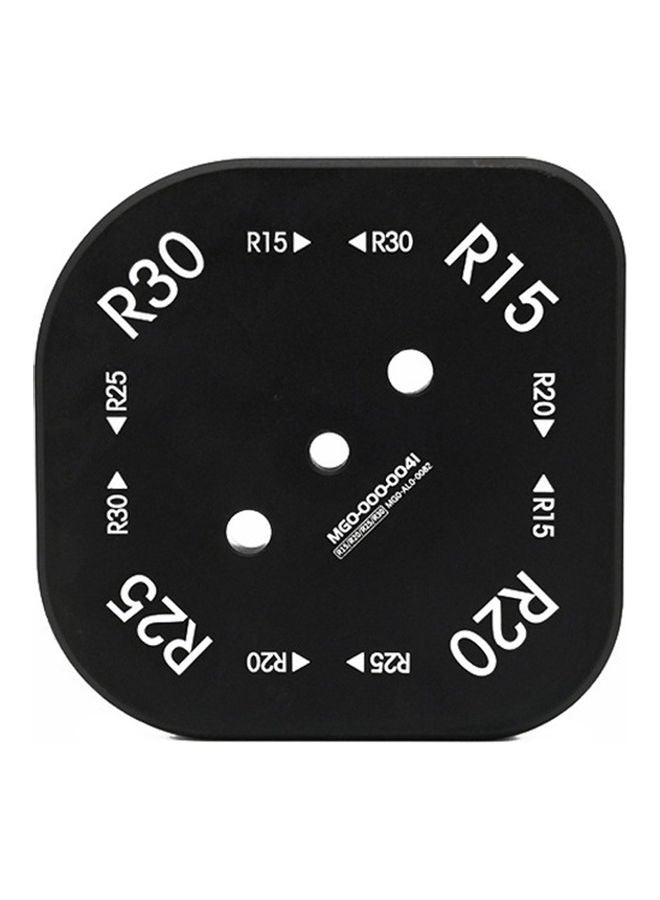 قطاعة خشب لتحديد نص قطر حواف الطاولات 4 في 1 أسود 13x6x13سم - Image 4