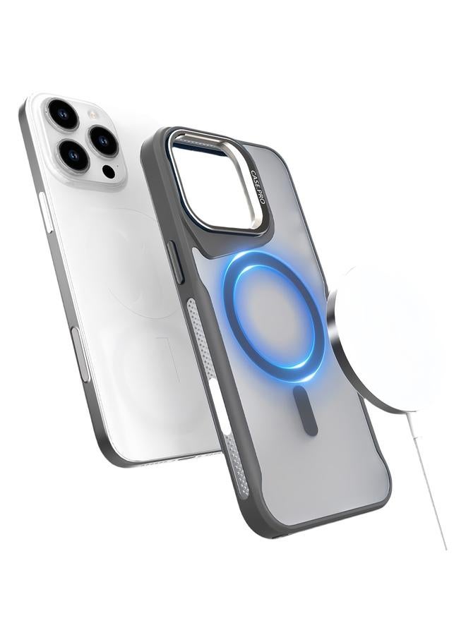 S-TOP Case For iPhone 16 Pro Metal Bracket MagSafe Magnetic Phone Case - Image 1
