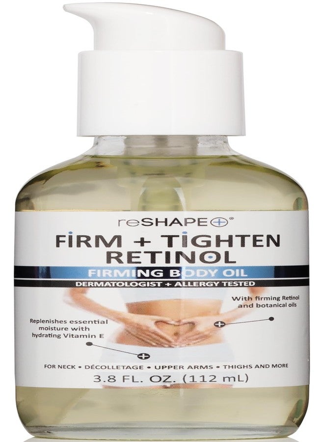 Reshape+ Retinol Firming Body Oil Skin Care Moisturizer W/Vitamin E - Nourishing, Lifting, & Hydrating Body Oil To Improve Look Of Wrinkles, Crepey Skin, Dry Skin, & Stretch Marks, 3.8 Fl Oz - Image 1