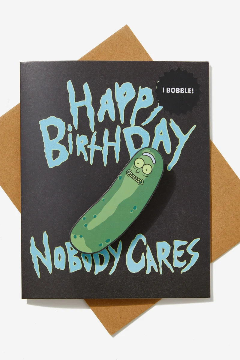 Typo Rick &amp; Morty Funny Birthday Card