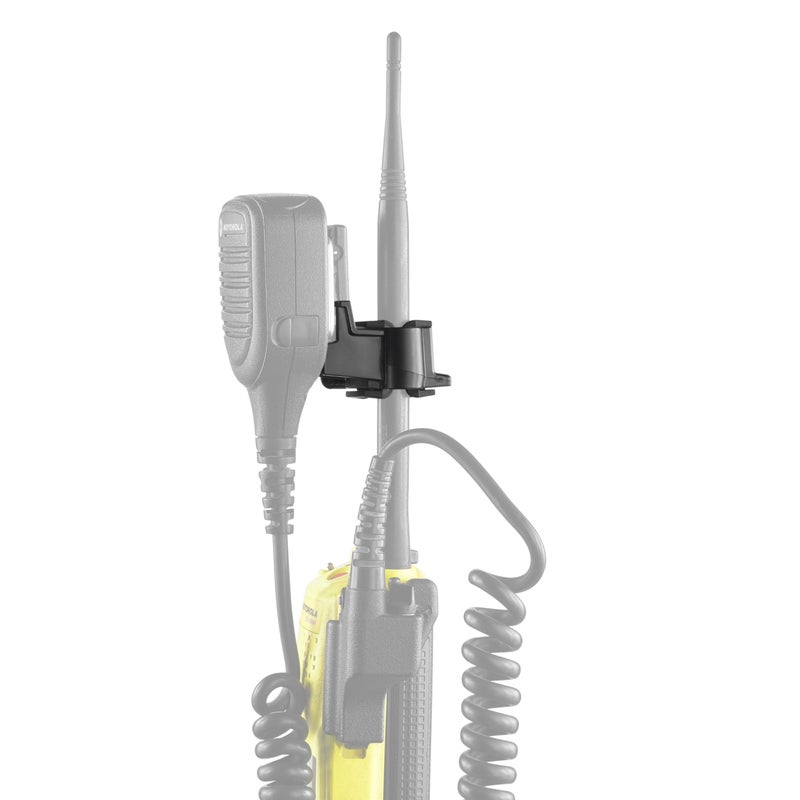 XShear MicClip â€“ Rugged Antenna-Mounted Lapel Mic Holder for Motorola, Kenwood, L3 Harris, BK, Otto | USA-Made, Mission-Tough, Adjustable, One-Handed Access - Image 2