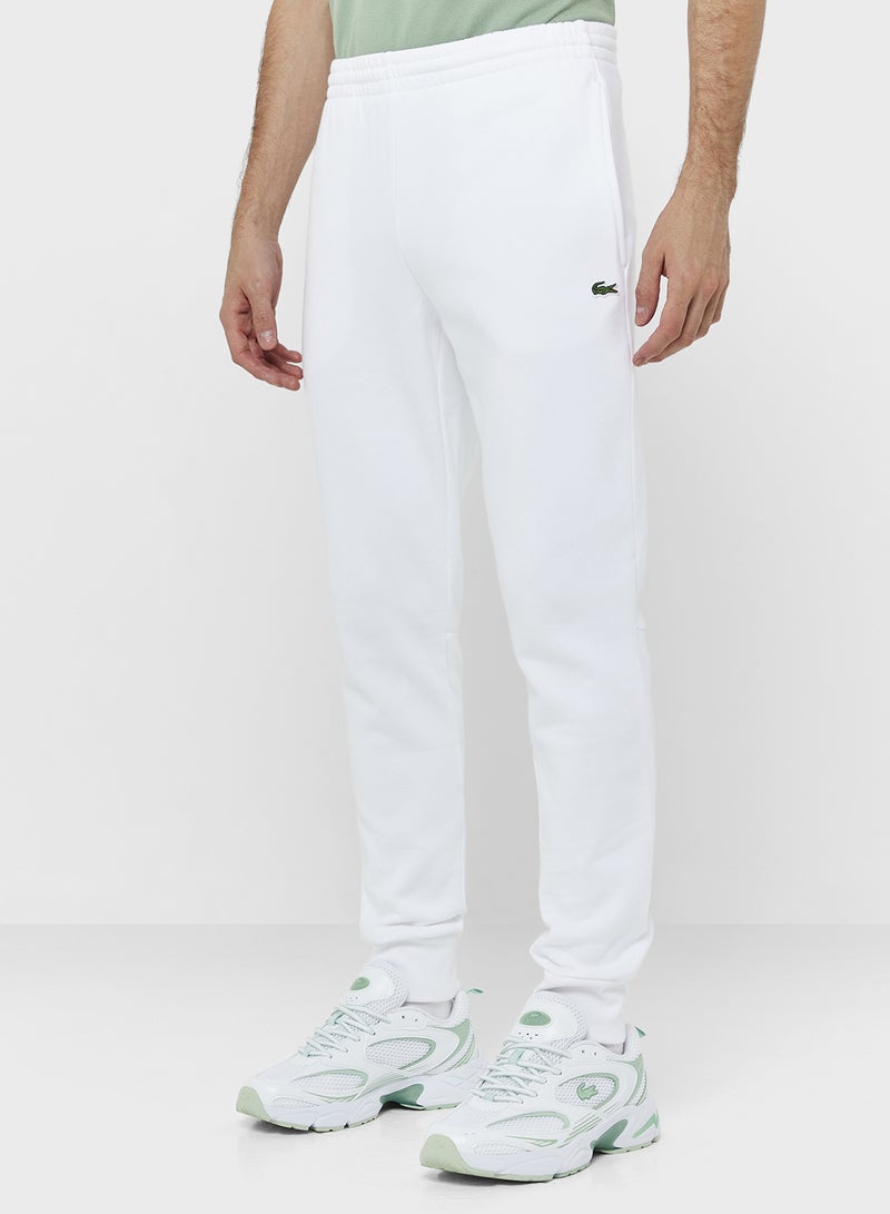 LACOSTE Slim Fit Brushed Fleece Sweatpants - Image 1