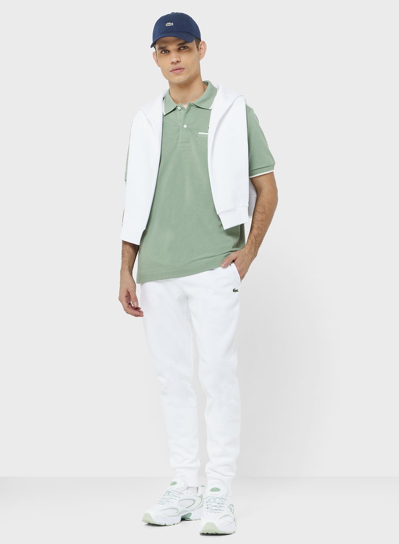 LACOSTE Slim Fit Brushed Fleece Sweatpants - Image 2