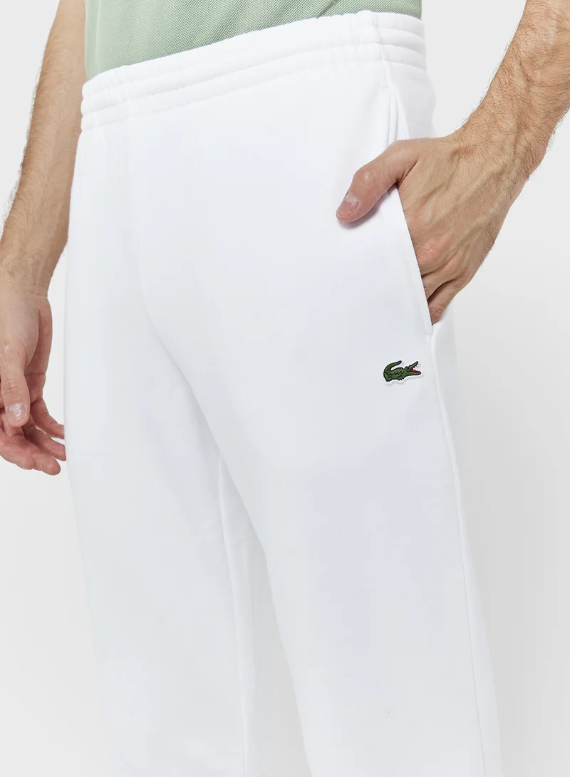 LACOSTE Slim Fit Brushed Fleece Sweatpants