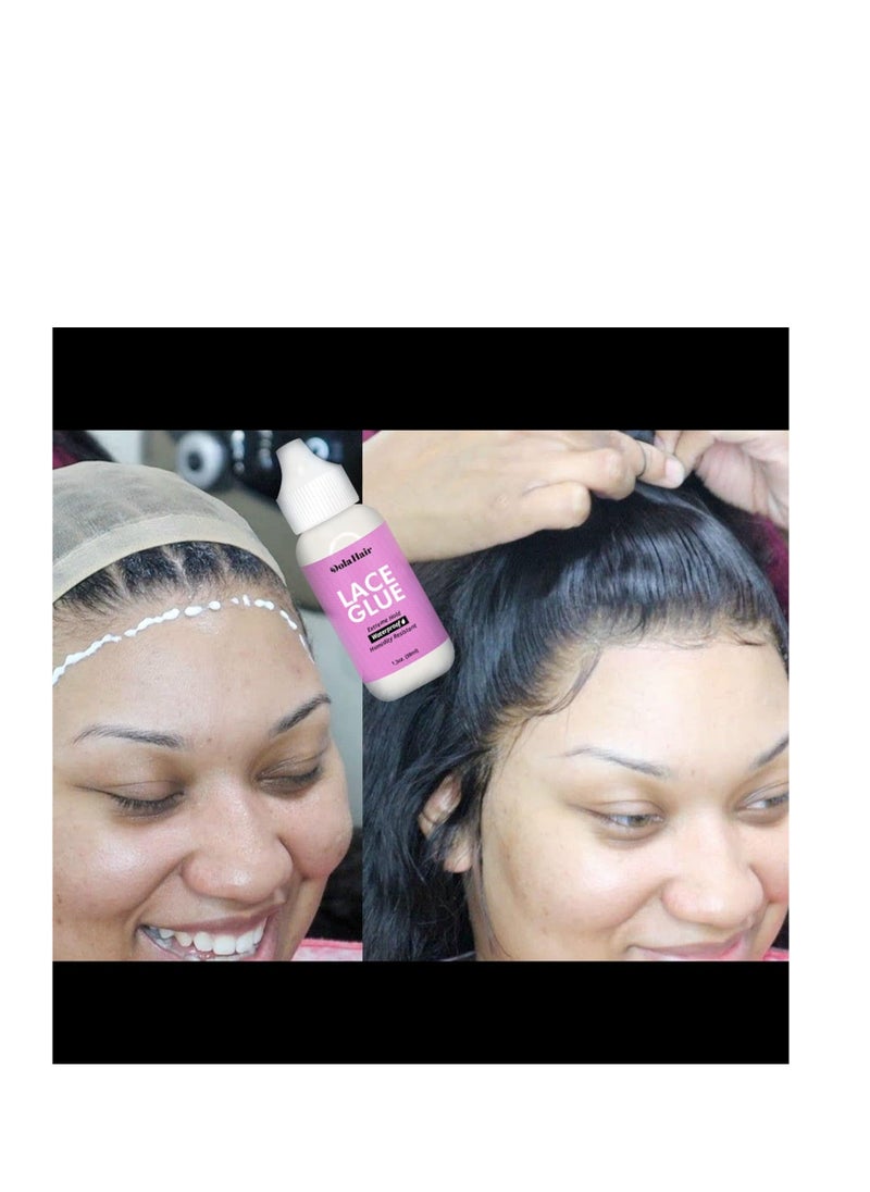 Dolahair Dolahair Lace Wig Glue Kit Lace Front Glue Kit for Wigs Waterproof Wig Glue Strong Hold Wig Glue Kit Wig Install Kit Wig Installation Kit Lace Front Kit Hair Replacement Adhesive Invisible Bonding  - Image 2