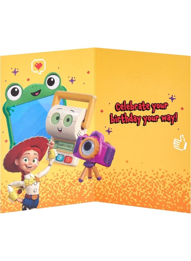 UK Greetings Disney Toy Story 5 Brilliant Granddaughter ...Coming Through! Happy Birthday Greeting Card (14.9 x 22.9 cm) - Image 2
