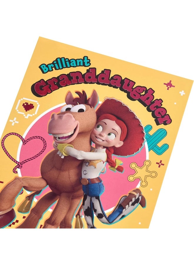 UK Greetings Disney Toy Story 5 Brilliant Granddaughter ...Coming Through! Happy Birthday Greeting Card (14.9 x 22.9 cm) - Image 3