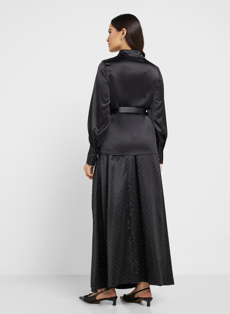 ELLA Puff Sleeve Top & Skirt Srt - Image 2