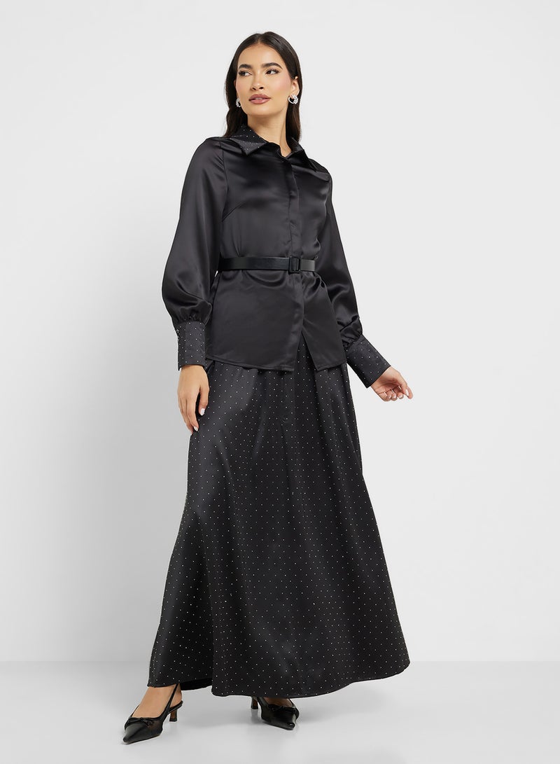 ELLA Puff Sleeve Top & Skirt Srt - Image 5