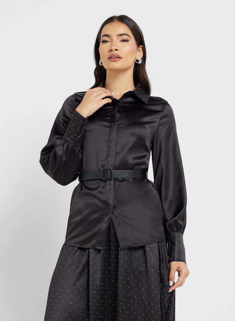 ELLA Puff Sleeve Top & Skirt Srt - Image 3