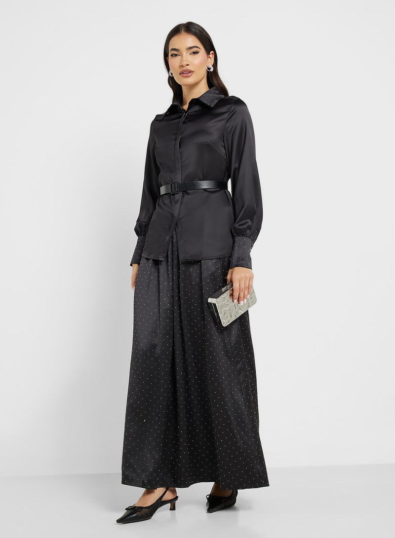 ELLA Puff Sleeve Top & Skirt Srt - Image 1