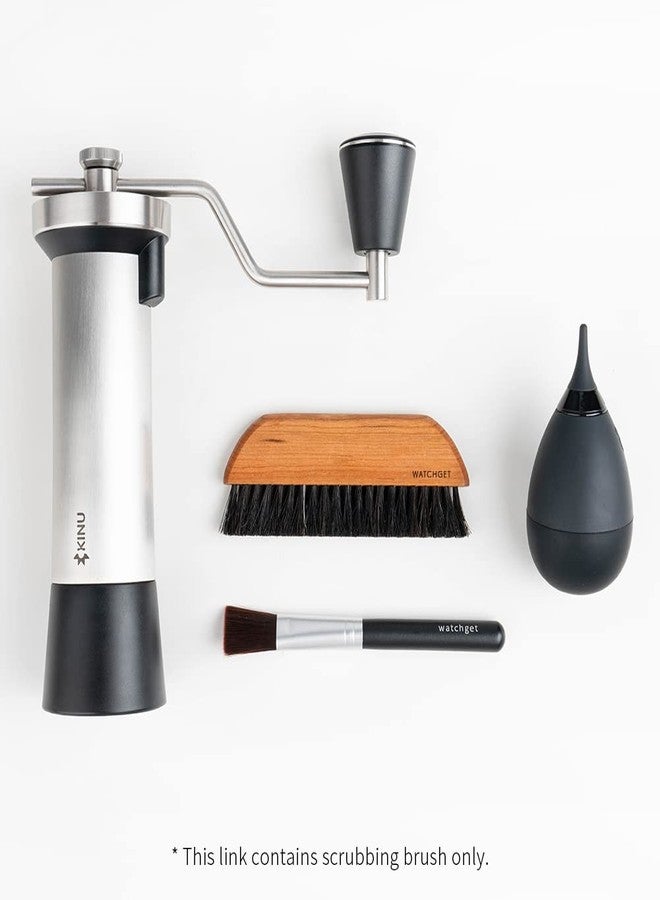 watchget Coffee Grinder Cleaning Brush, Wood Handle Espresso Brush Cleaner, Espresso Machine Cleaning Brush, Barista Brush for Countertop, Natural Bristle Coffee Bar Brush, Coffee Cleaning Tool - Image 5