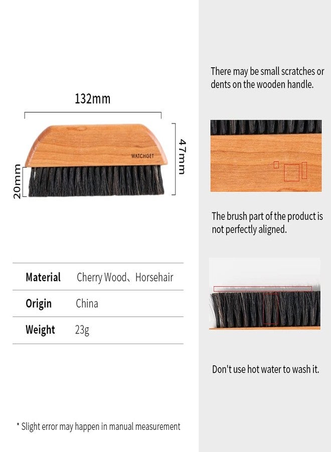 watchget Coffee Grinder Cleaning Brush, Wood Handle Espresso Brush Cleaner, Espresso Machine Cleaning Brush, Barista Brush for Countertop, Natural Bristle Coffee Bar Brush, Coffee Cleaning Tool - Image 3