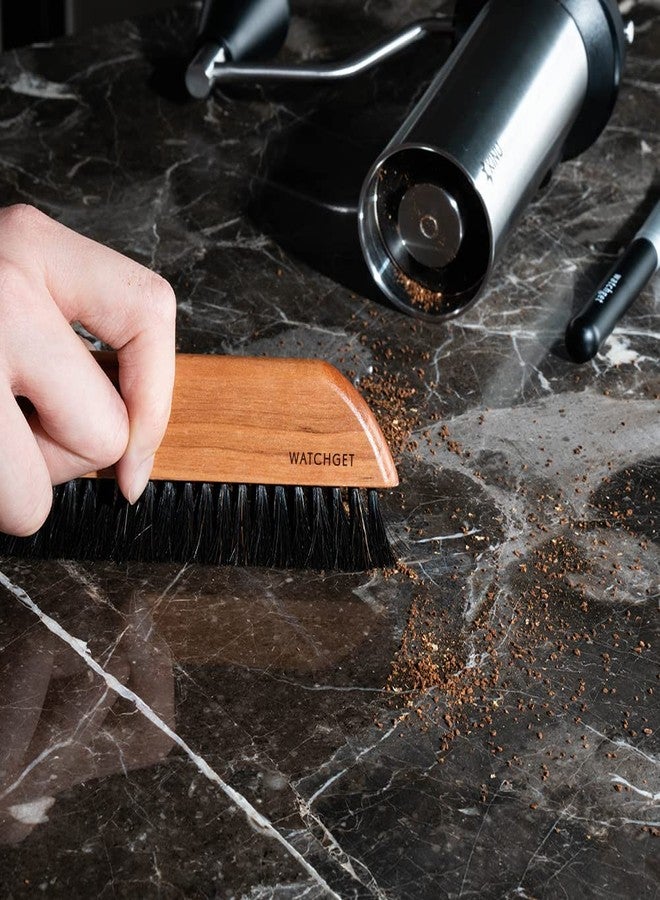 watchget Coffee Grinder Cleaning Brush, Wood Handle Espresso Brush Cleaner, Espresso Machine Cleaning Brush, Barista Brush for Countertop, Natural Bristle Coffee Bar Brush, Coffee Cleaning Tool - Image 4