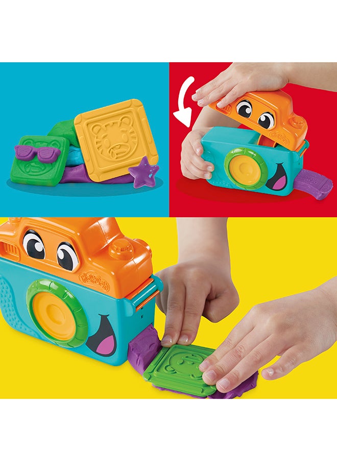 Play-Doh Photo Fun Starter Set, Kids Camera Toy For Pretend Play, Arts & Crafts For Girls & Boys 2+ With 7 Accessories & Playmat  - Image 2