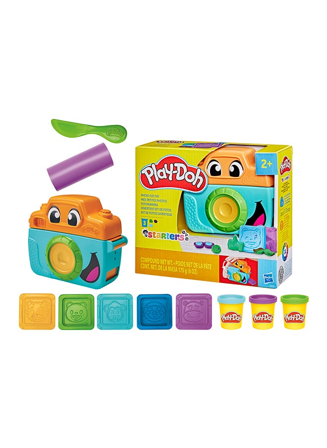 Play-Doh Photo Fun Starter Set, Kids Camera Toy For Pretend Play, Arts & Crafts For Girls & Boys 2+ With 7 Accessories & Playmat  - Image 1