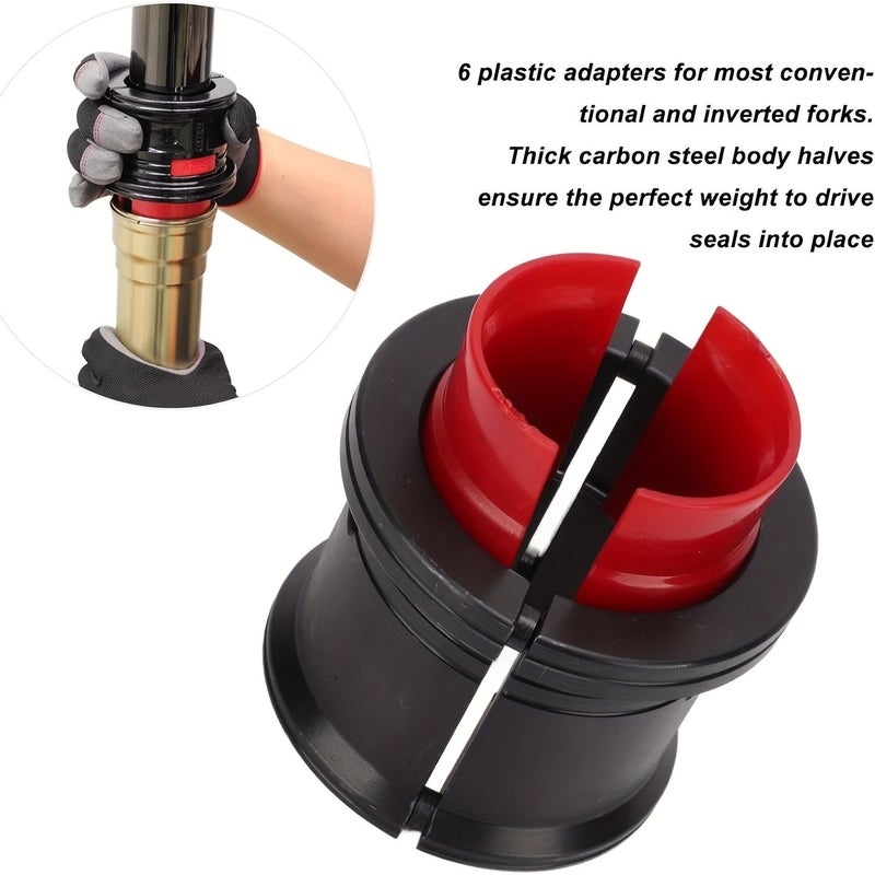 Motorcycle Fork Seal Driver Tool Kit 35-50mm Adjustable Installer Adapters - Image 3