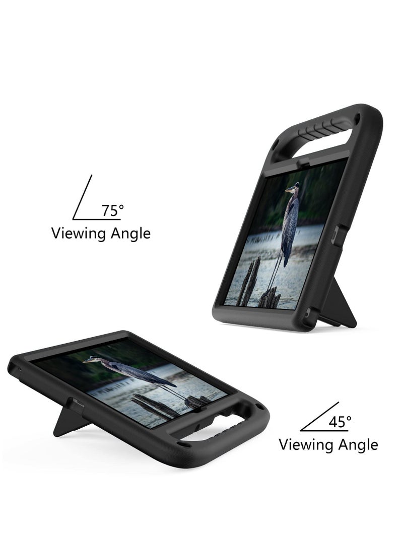 For Samsung Galaxy Tab A8 10.5 Inch 2021(SM-X200/X205/X207) Kids Case Lightweight EVA Kid Friendly Shockproof Protective Case Handle Stand Heavy Duty Tablet Cover (Black) - Image 2