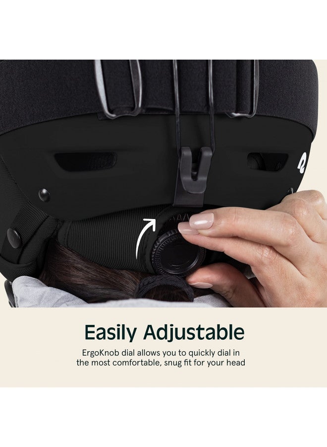 Retrospec Retrospec Zephyr Ski & Snowboard Helmet for Adults - Adjustable with 9 Vents - ABS Shell & EPS Foam - Matte Black - Medium 55.5-59cm  - Image 3