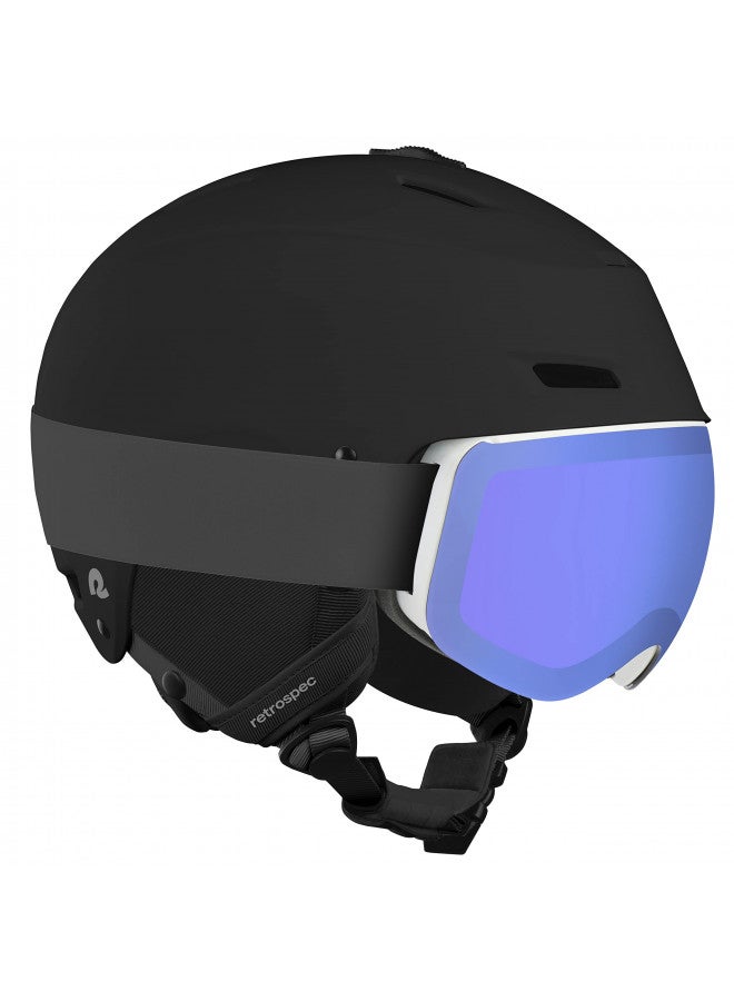 Retrospec Retrospec Zephyr Ski & Snowboard Helmet for Adults - Adjustable with 9 Vents - ABS Shell & EPS Foam - Matte Black - Medium 55.5-59cm  - Image 4