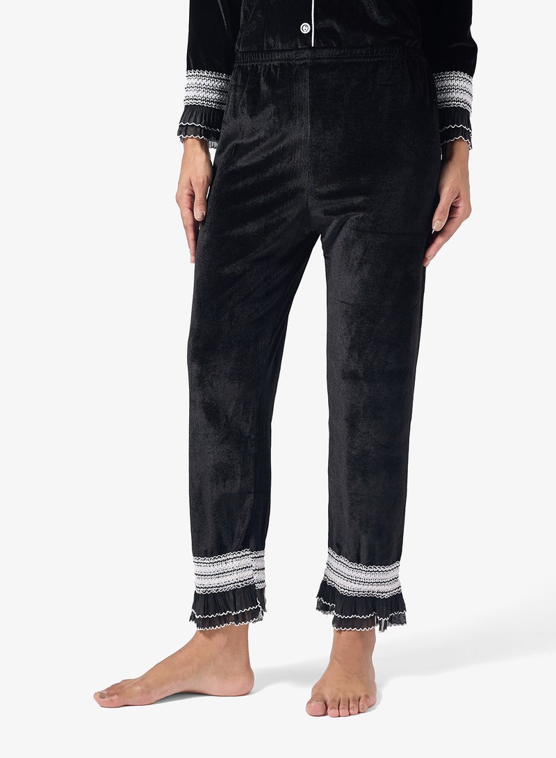 جينجر طقم بيجامة مخملي مريح - Image 4