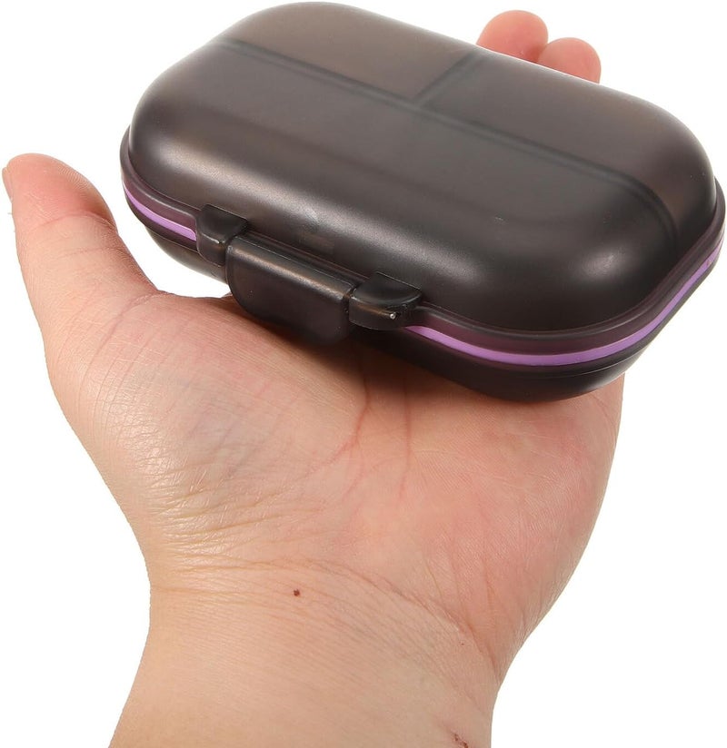 TIDTALEO Portable Weekly Pill Organizer with 7-Day, 3-Times Daily Compartments, Gray Small Medication Storage Case for Travel and Daily Use - Image 4