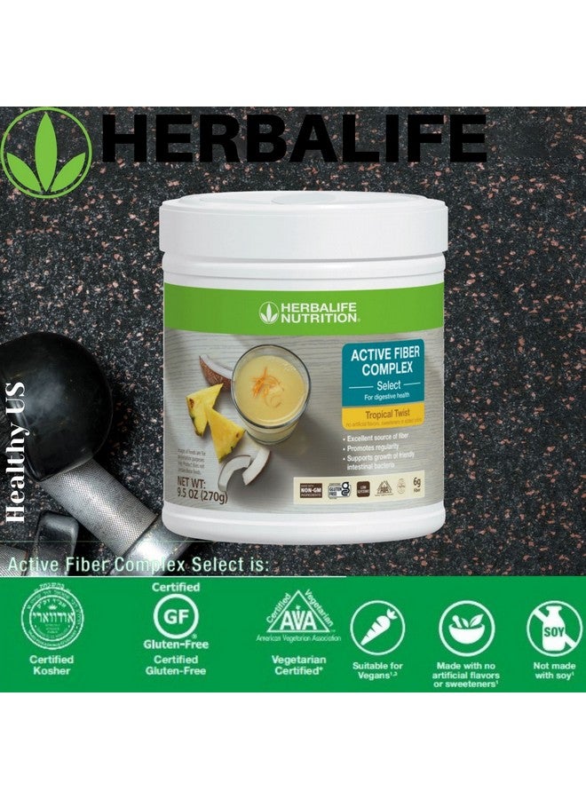 HERBALIFE مركب الألياف النشطة من هيربالايف - تروبيكال تويست 270 جرام لصحة الجهاز الهضمي - خالٍ من النكهات الصناعية أو المحليات - خالٍ من الجلوتين - مصنوع من مكونات نونغم - معتمد كنباتي - Image 5