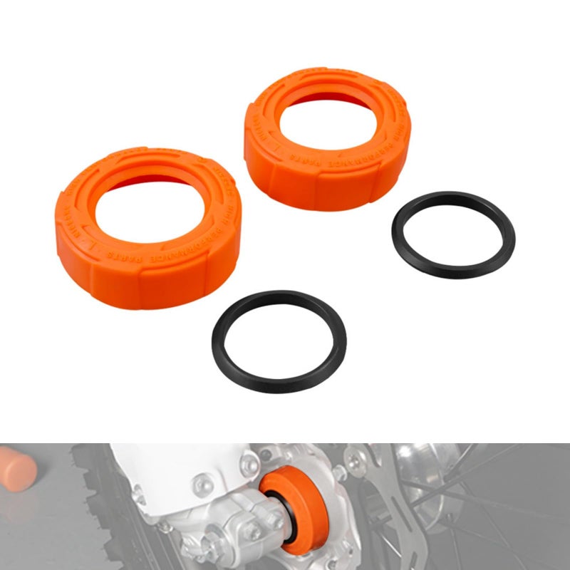 NICECNC Dirt Bike Front Wheel Bearing Protection Cover Kit Compatible with KTM 125500 EXC EXCF EXCW XCW 1624 125450 SX SXF XC XCF 1524Compatible with GasGas EX EC MC 125300 2124See fitment