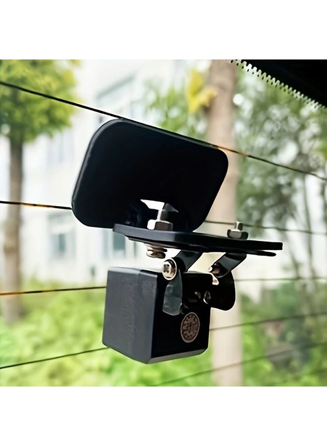 قوس الكاميرا الأسود العالمي من ABS مع حامل لاصق لتسجيل القيادة والرؤية الخلفية - Image 2