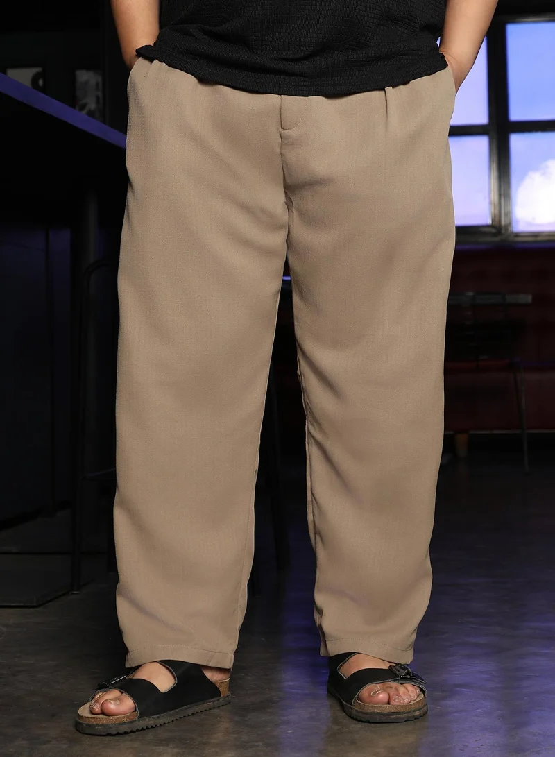 انستافاب بلس بنطلون كتان رجالي بقصة مفصلة