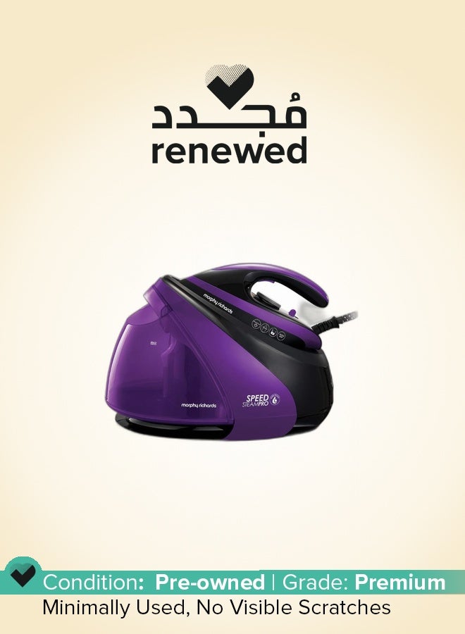 morphy richards Renewed - Morphy Richards AutoClean Purple Speed Steam Pro Generator - Lilac 140G 2L Tank 332100 - Image 1