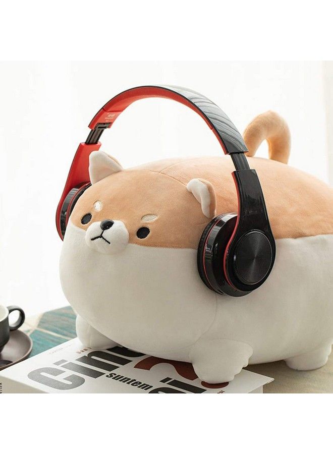 AVSHUB Soft Toy Shiba Inu Dog Skin Friendly Ultra Soft Cute Soft Stuffed Toy For Girlfriend Kids Giftpeach And White 12 Inches - Image 3