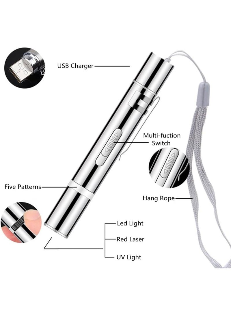 Laser Pointer Cat Toy, Dog Laser Pointer for Interactive Toys for Indoor Cats Dogs, Long Range 7Modes Lazer Projection Playpen for Kitten Outdoor Pet Chaser Tease - Image 2