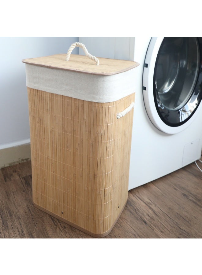 Noon East Storage Basket Bamboo Yellow 40x30x60 cm - Image 2