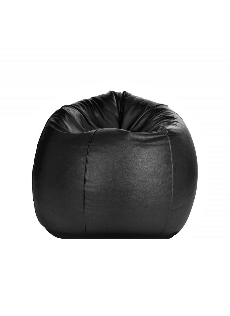 LEXAVI LEXAVICombo Bean Bag with Footstool Prefilled with Beans XXXL Black  - Image 5