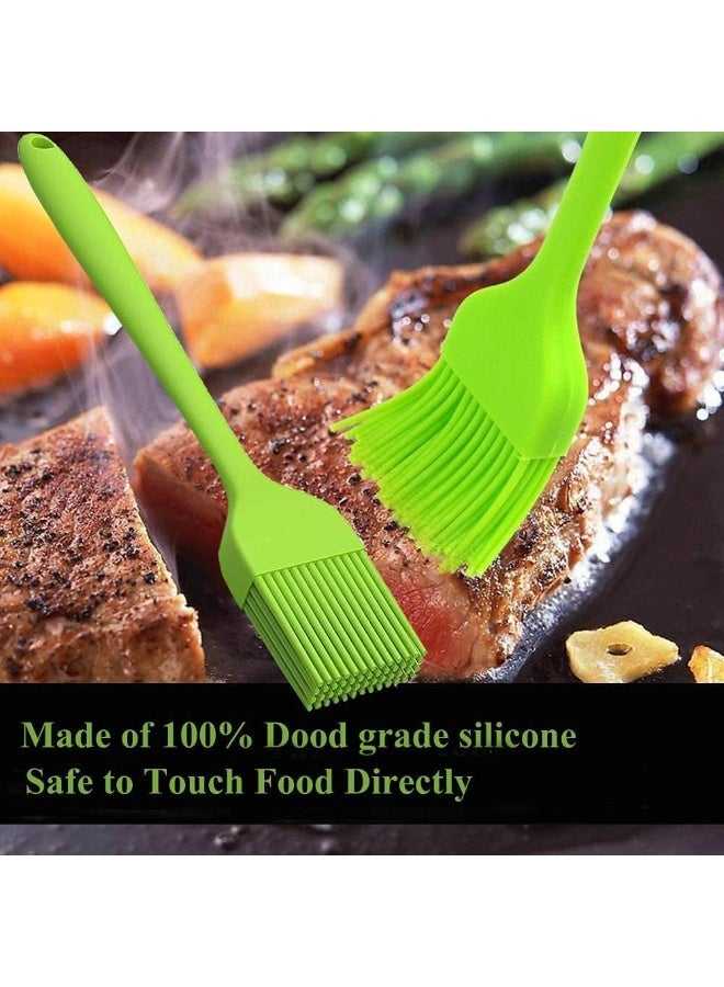 4 Pack Basting Brush, Silicone Pastry Baking Brush, BBQ Sauce Marinade Meat Glazing Oil Brush, Heat Resistant, Easy to Clean, for Camping, Picnic or Kitchen - Image 3