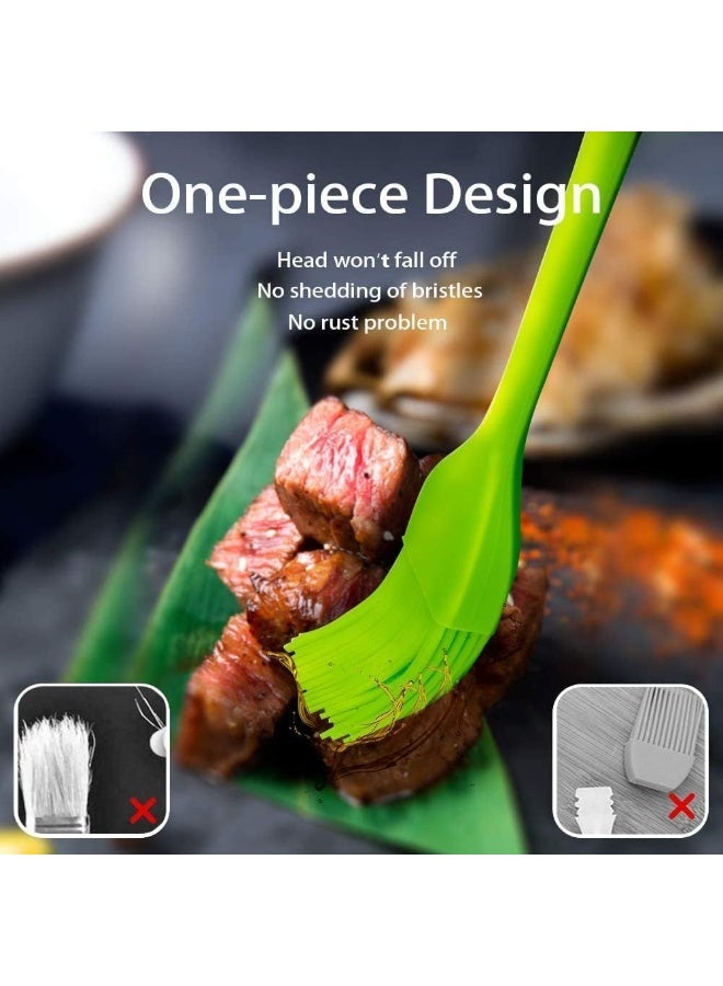 4 Pack Basting Brush, Silicone Pastry Baking Brush, BBQ Sauce Marinade Meat Glazing Oil Brush, Heat Resistant, Easy to Clean, for Camping, Picnic or Kitchen - Image 5